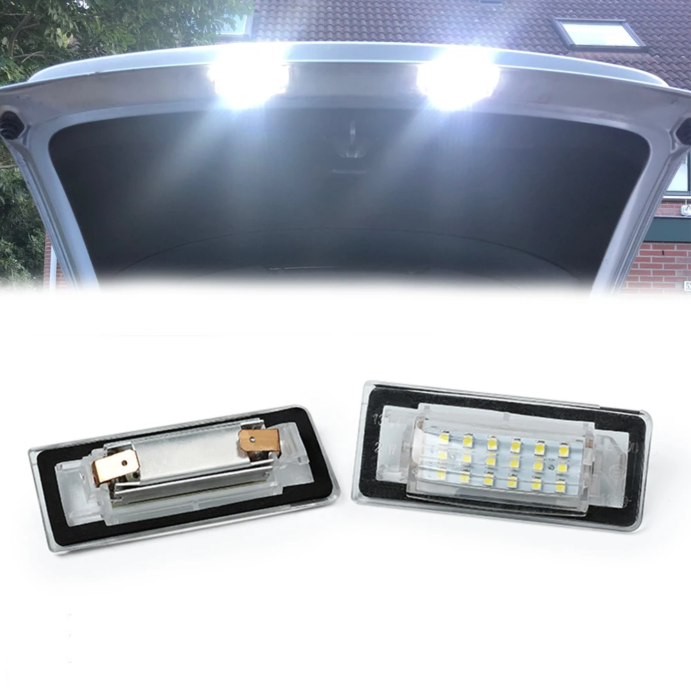 

For Audi TT MK1 Roadster Coupe 8N 1998-2006 2X LED Number License Plate Light Lamp 8N0943021A 8N0943022A