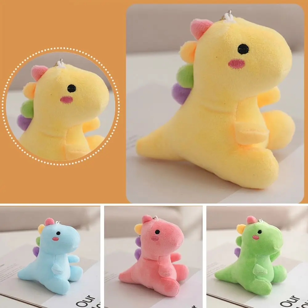 

New Plush Keychain Toy Dinosaur Plush Keyring Cute Soft Dinosaur Pendant Mini Doll Bag Keychain