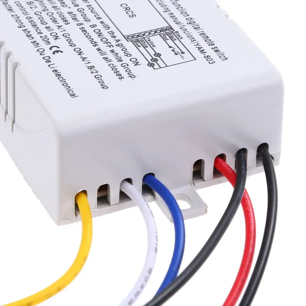 Wireless Remote Control Light Switch Digital ON OFF RF433 for Bulb Chandelier 180 240V 1 2 3 Ways image 5
