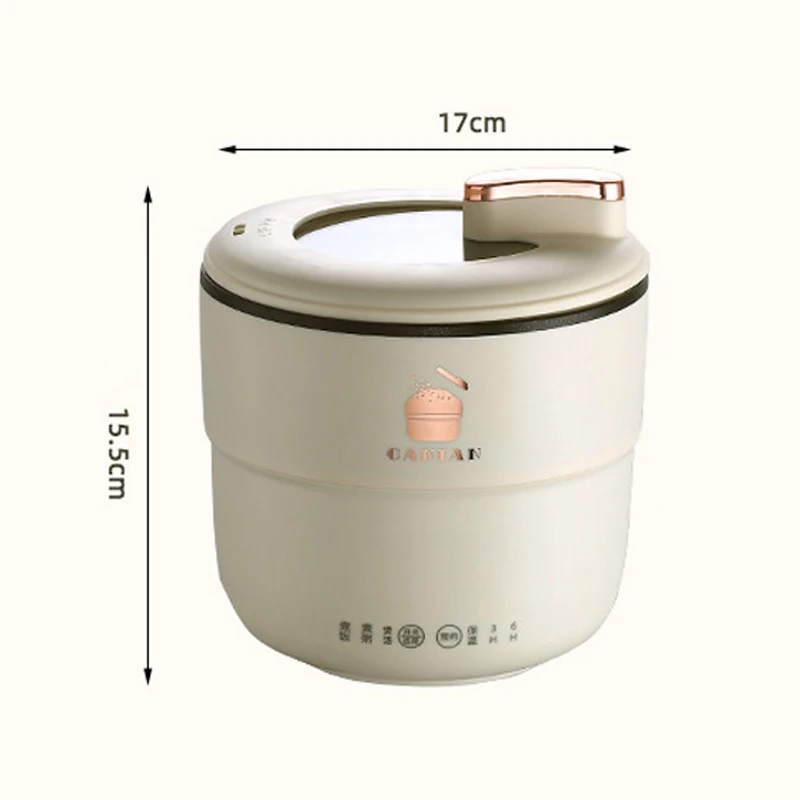 2024 New 1.8L Small Rice Cooker 450W Power Multifunctional Smart Electric Cooking Pot Home Portable Non-stick Hot Pot Soup Pot