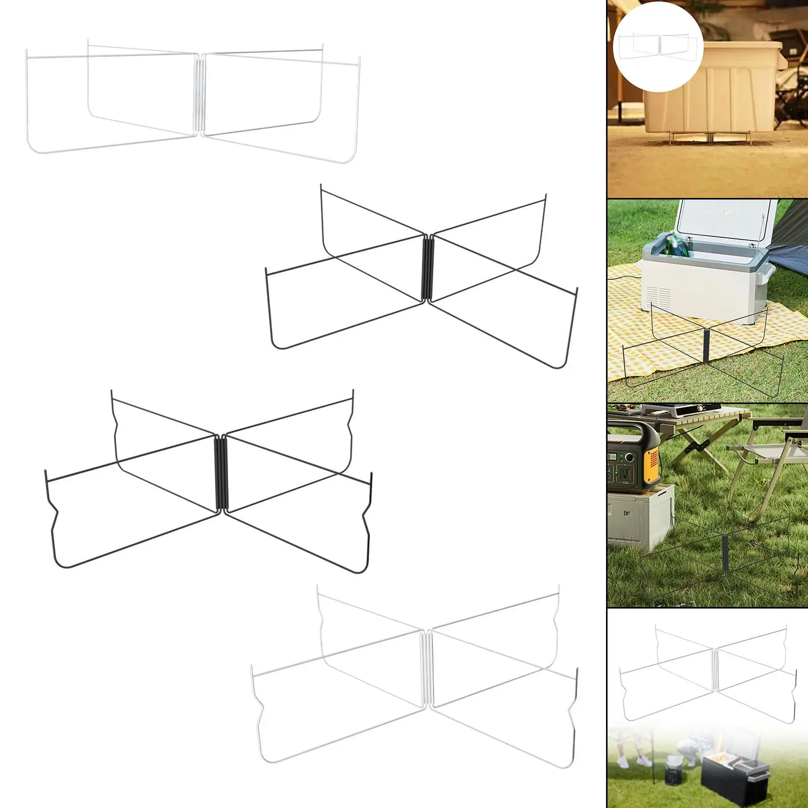 

Foldable Cooler Stand, Luggage Rack, Practical Stainless Steel Storage Box