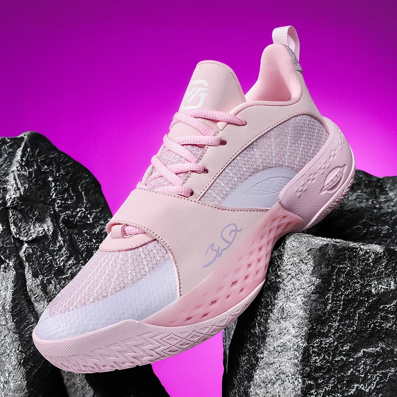 

High Top Cushioned Basketball Shoes For Men Non Slip Wear Resistant Lightweight Breathable Sneakers For Teenagers Students