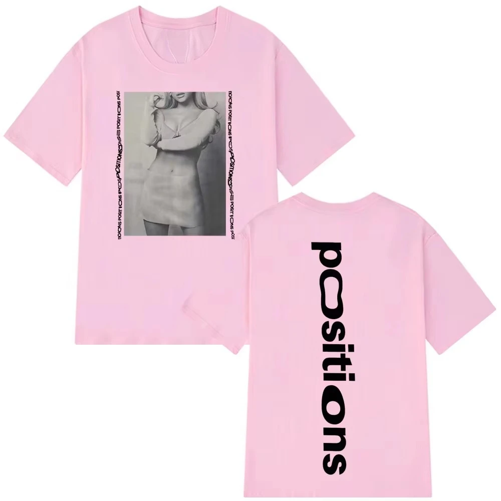 2026 Ariana Grande Positions Album Vintage Graphic T-Shirts Men's Women Fashion Tshirt Aesthetic Trendy T-shirts Summer
