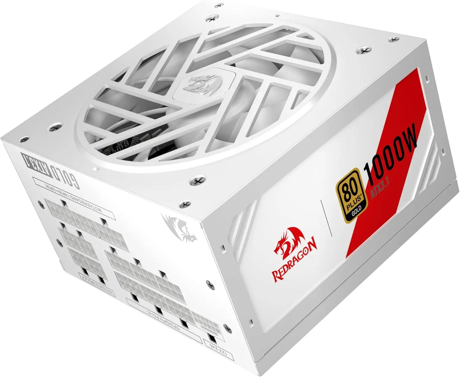 Redragon RGMS-1000W PRO 80+ Gold 1000 Watt Upgraded ATX 3.1 & PCIe 5.1 Fully Modular Power Supply