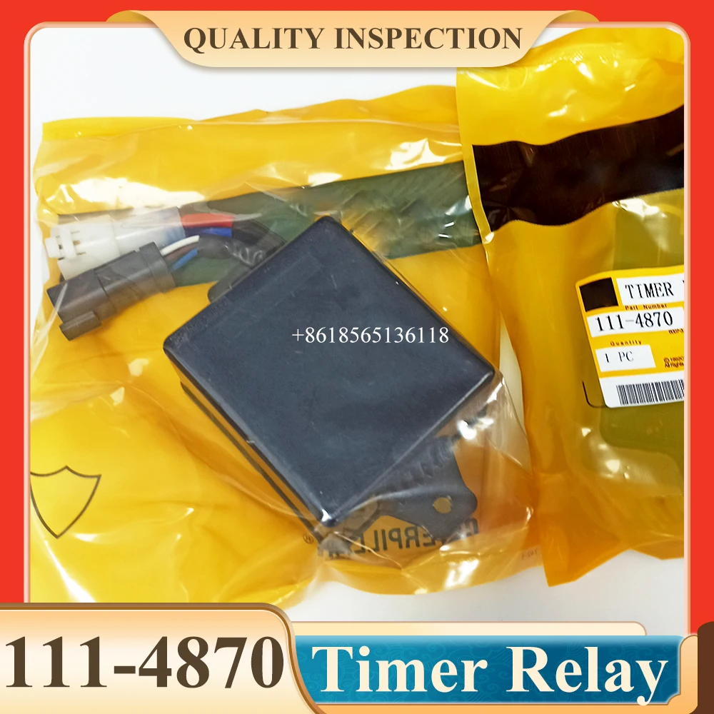 111-4870 1114870 111-4870X Timer Relay For 312B 315B 320BL 320B 325B 330B 3046 3126 M325B W345B Excavator Parts