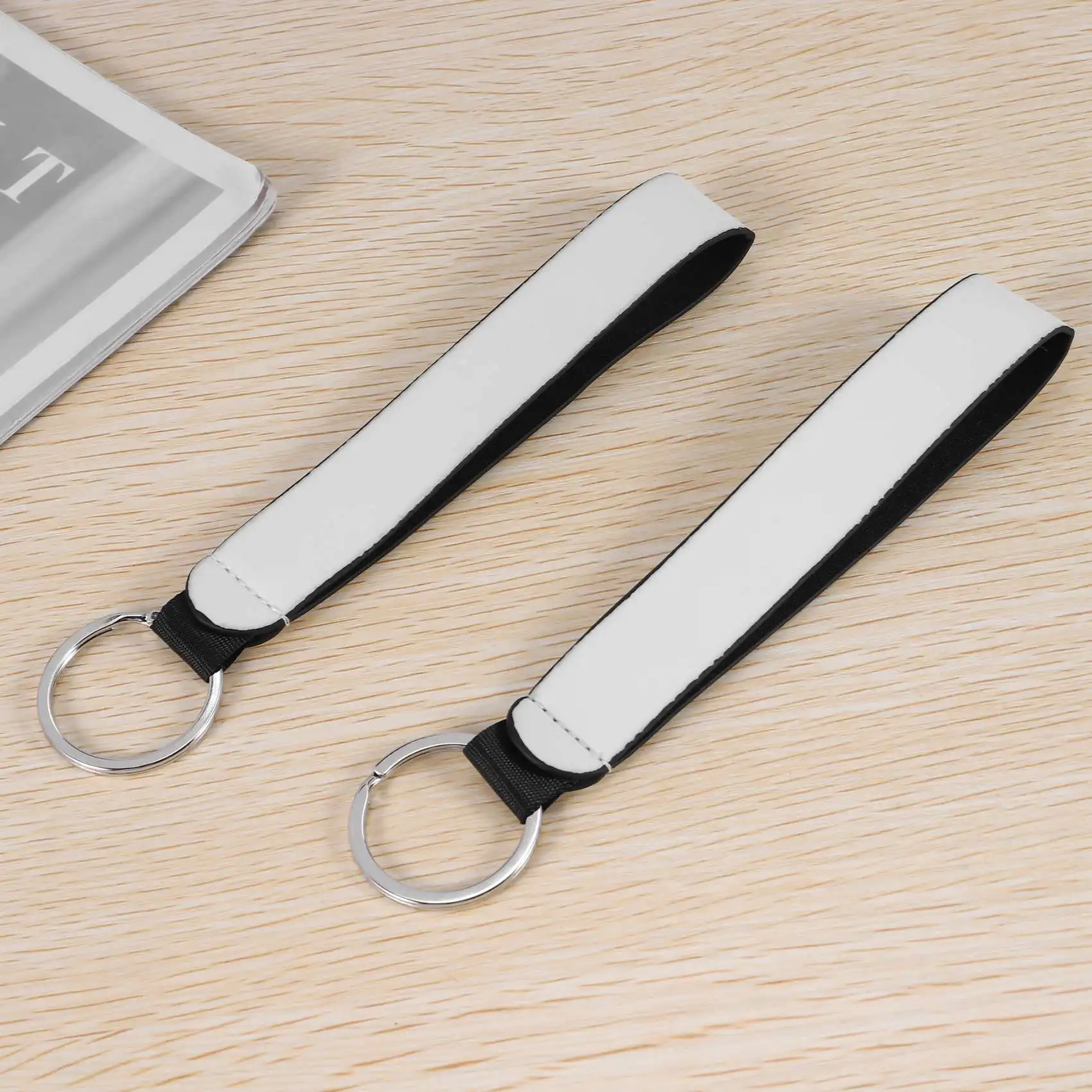 

30 Pieces Sublimation Blank Wristlet Lanyards Strap Wristlet Keychain Wrist Lanyard Keychain Holder-ABIU