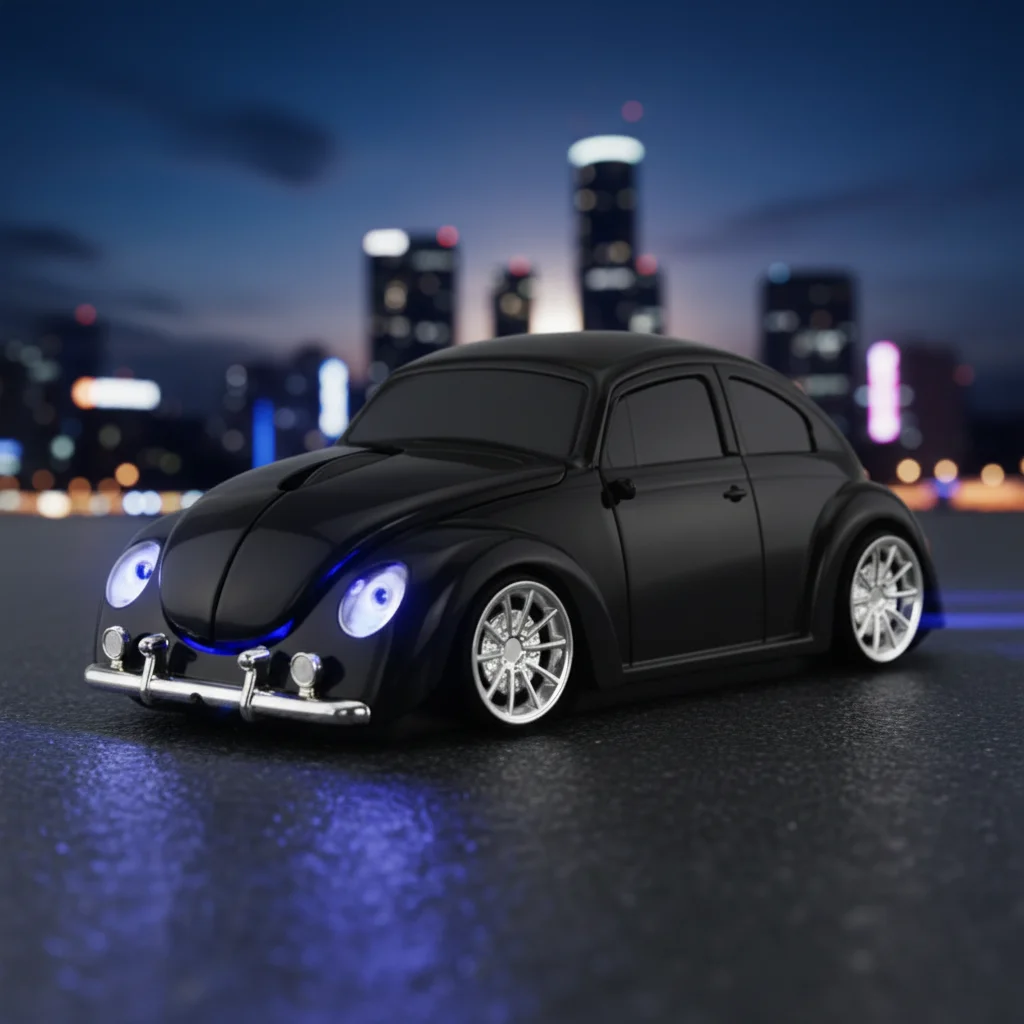 Wireless 2.4Ghz Car Shaped Optical Mouse Classic Beetle Auto