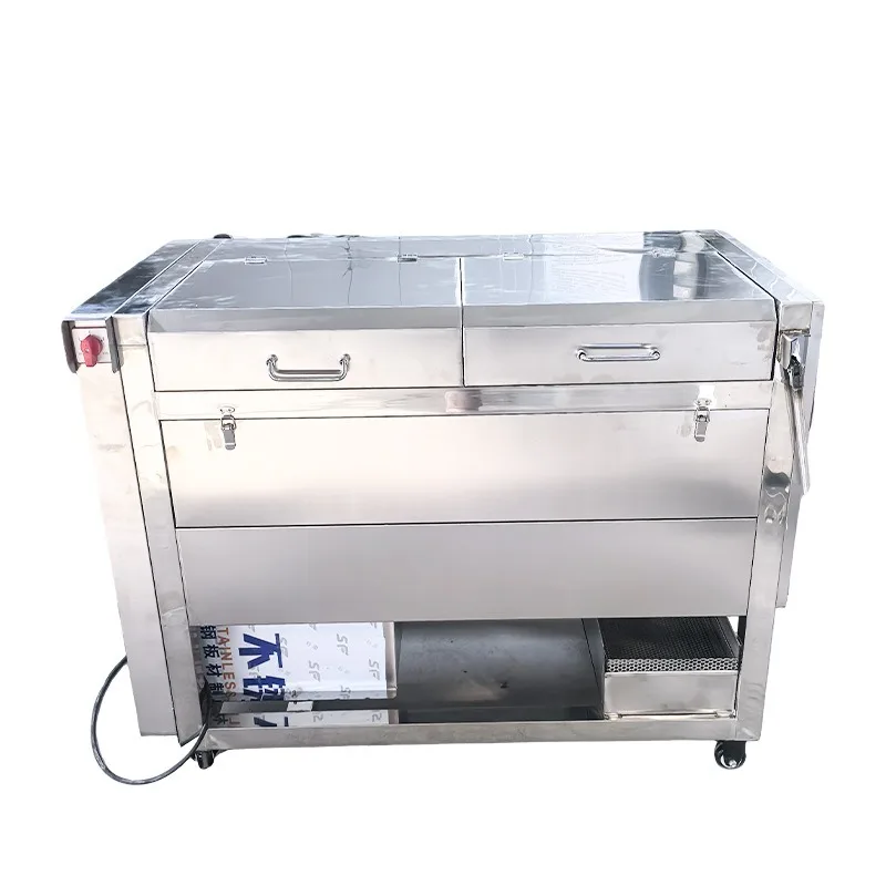 Commercial Potato Peeler Washer, 30-40kg Capacity Vegetable Washing Machine for Food Processing Plant Catering Business