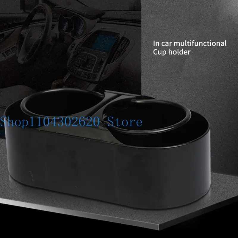 

652F Black Auto Car Vehicle Cup Holders Can Drink Bottle Container for Car Truck Interior,Dashboard Center Console
