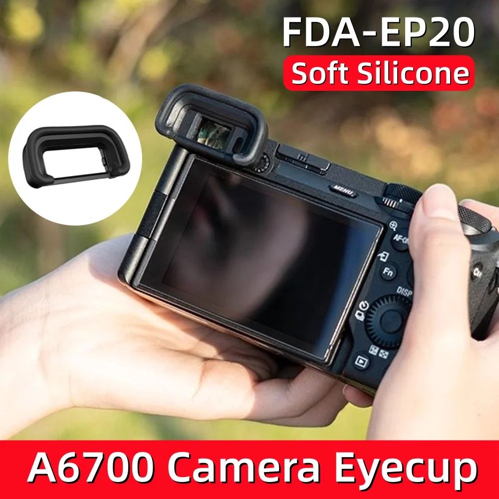 Weicher Gummi FDA-EP20 Augenmuschel-Silikonabdeckungsschutz EP20 Kappe Okular-Ersatz für Sony A6700 Kamera-Zubehör