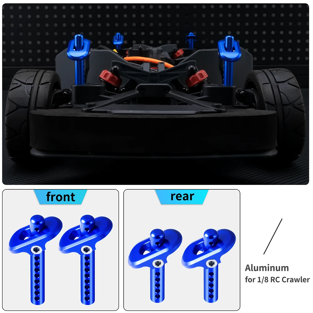

YEAHRUN 4Pcs Aluminum Body Post Mount for A-RRMA 1/7 FELONY 6S, 1/8 VENDETTA 3S, 1/8 Infraction BLX 3S Upgrade Parts