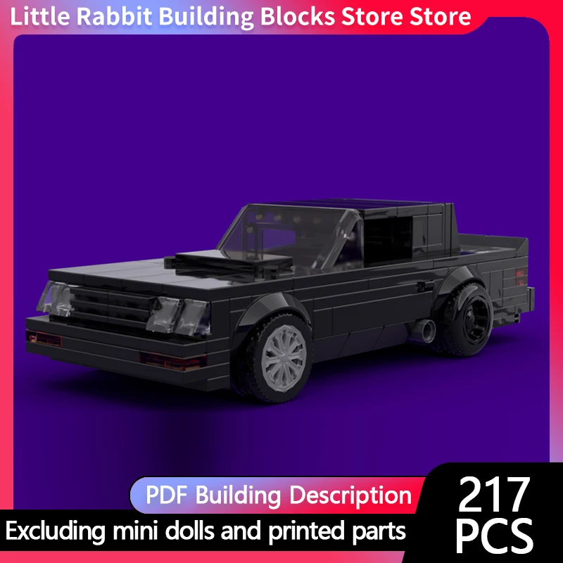 City Car Model MOC Building Bricks High-Performance Luxury Sedan Modular Technology Children Holiday Gifts Assemble Toys Suit