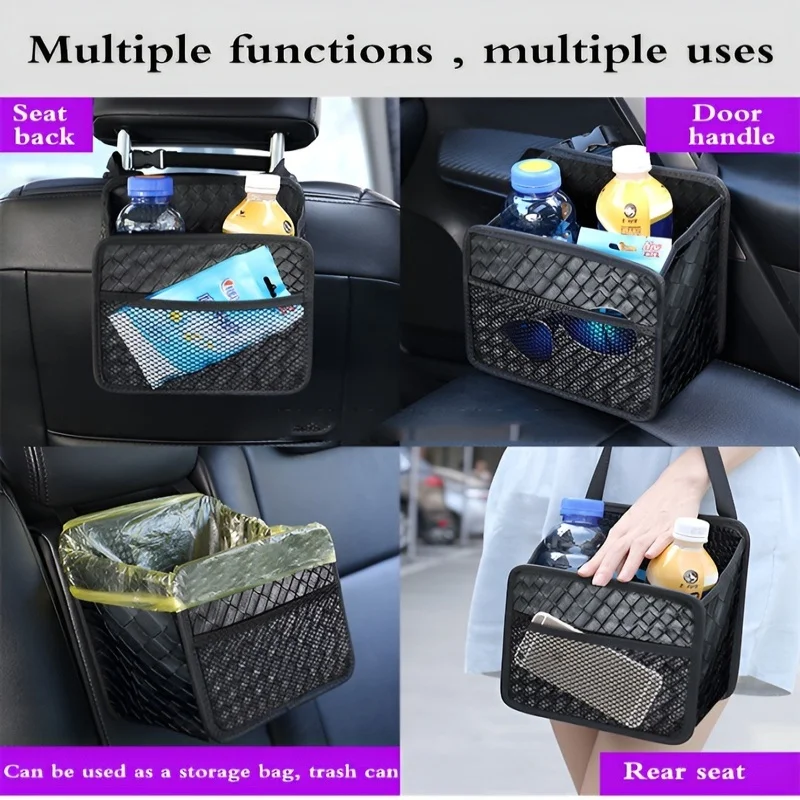 Car Trash Can with Strap Practical and