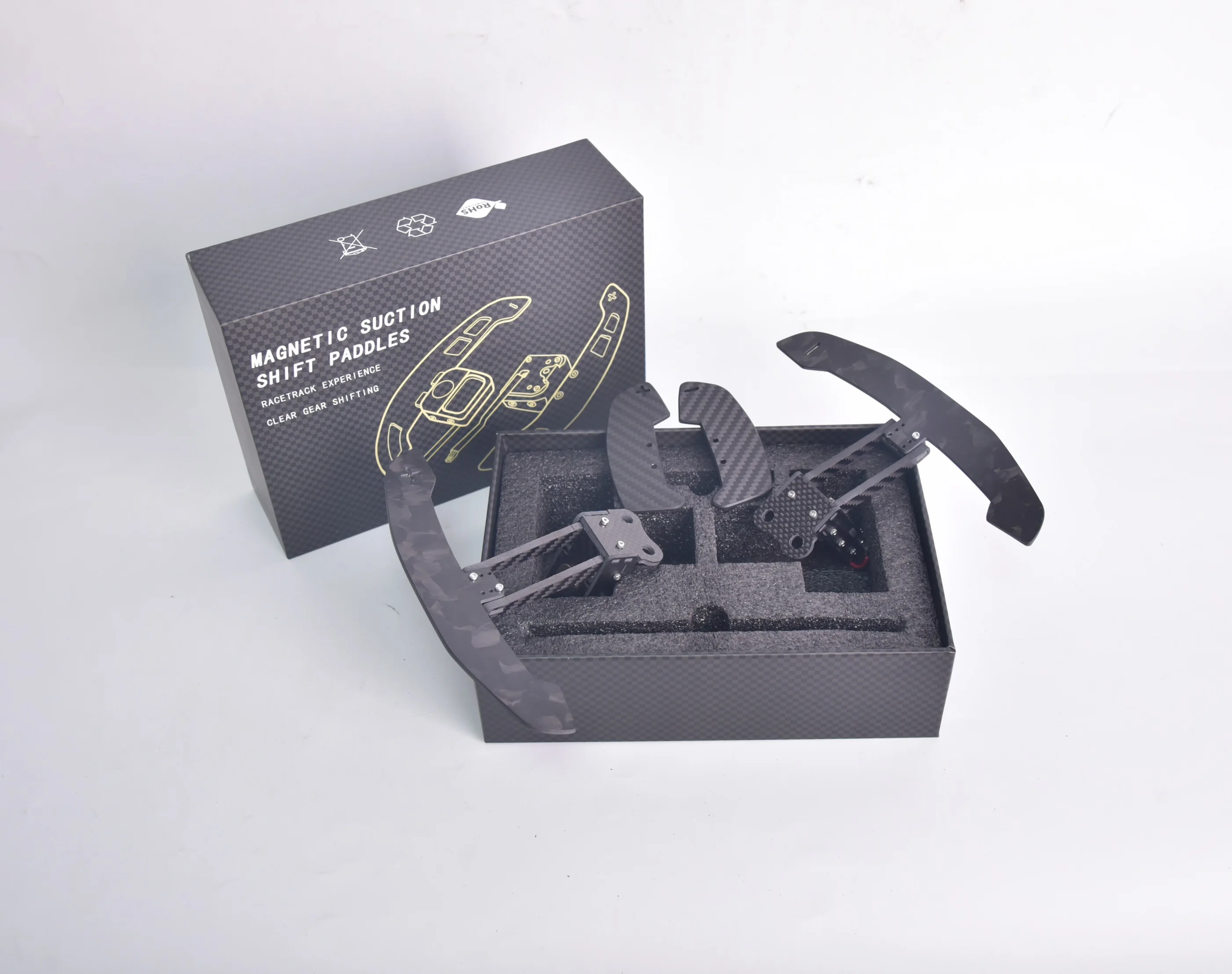 Newly Upgraded Carbon Fiber Magnetic Shift Paddles Enhance Driving Experience Suitable for Jaguar F-TYPE E-PACE XE XEL XFL XJ