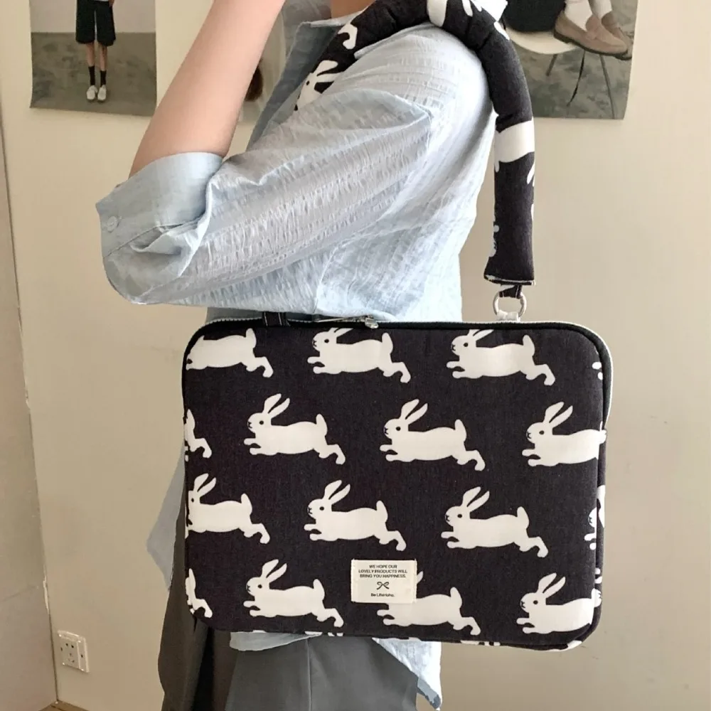 حقيبة كمبيوتر محمول النسخة الكورية تصميم لطيف حقيبة كمبيوتر محمول خفيفة الوزن 13.3 14.1 15 15.6 بوصة لأجهزة الكمبيوتر المحمول Lenovo Dell #4