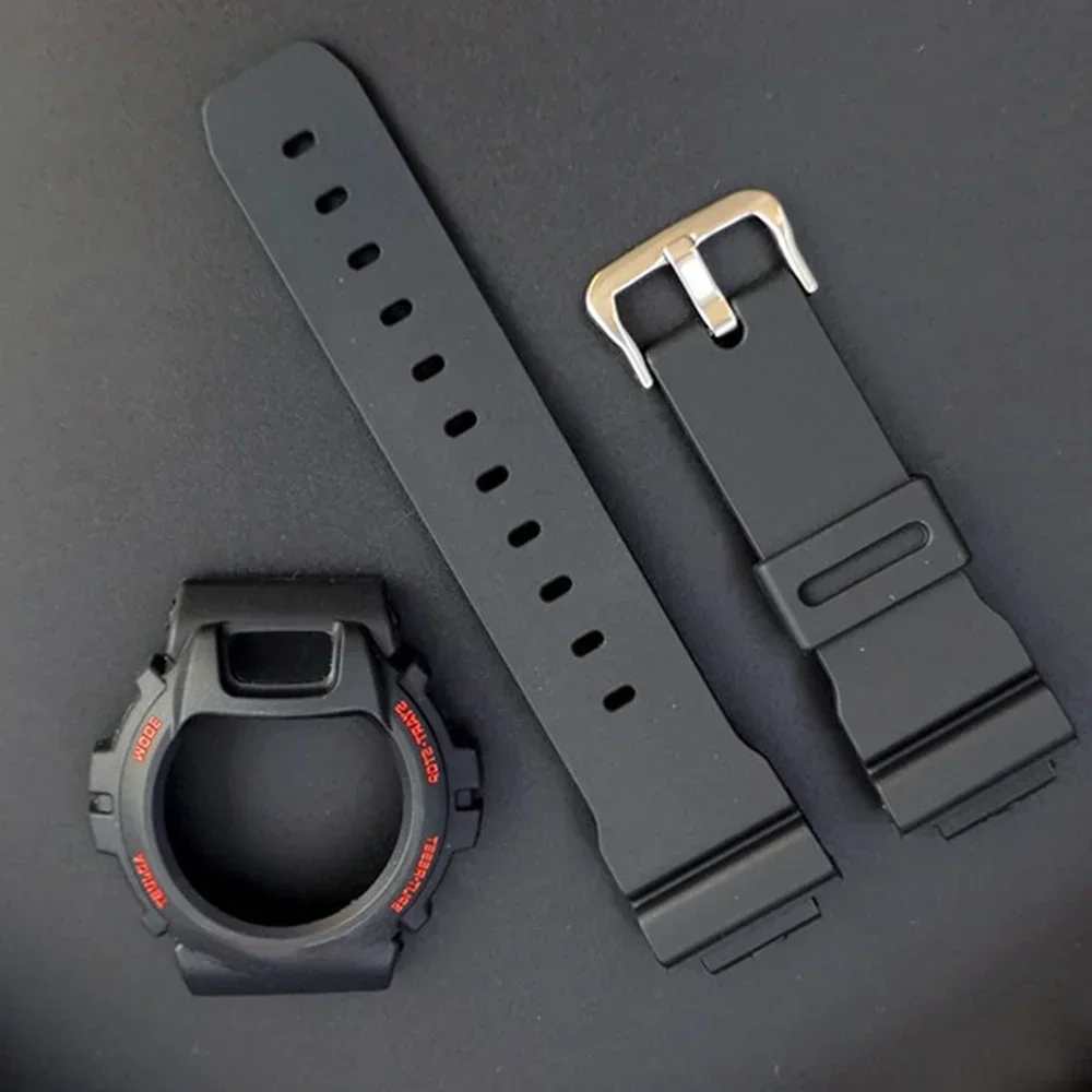 Silicone Cover For Casioak GW-6900A G-6900B GLX-6900GB GLS-6900 Resin Case + Strap For DW6900 DIY Accessories Screen Protector