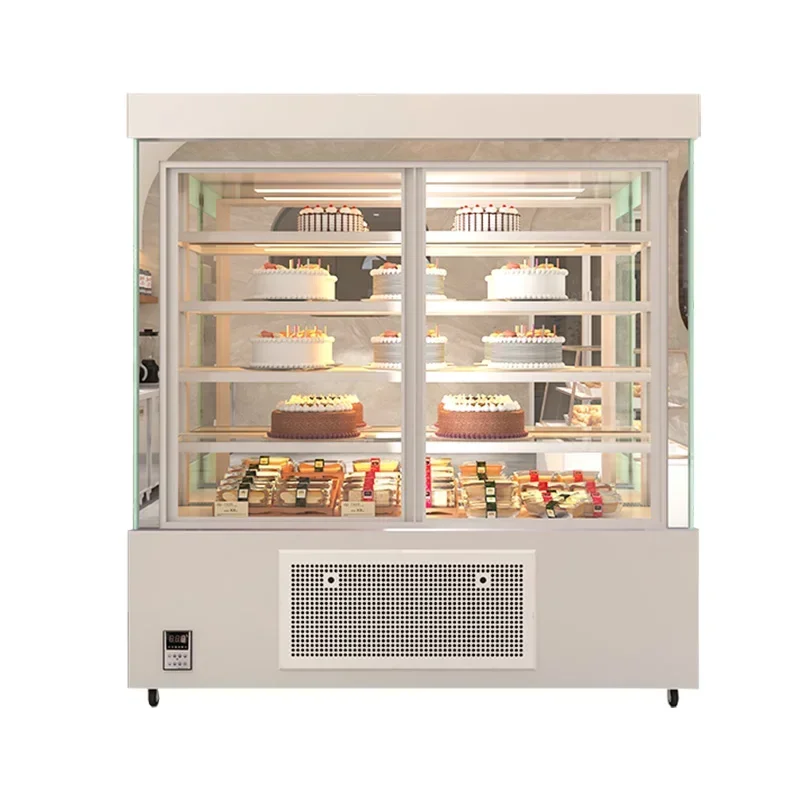 

Vertical Cake Refrigerator Display Fruit Fresh-keeping Commercial Beverage