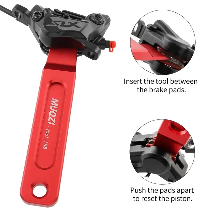 MUQZI Brake Piston Press Tool MTB Bicycle Hydraulic Disc Caliper Piston Repair Insert tool Compatible with Shimano Sram