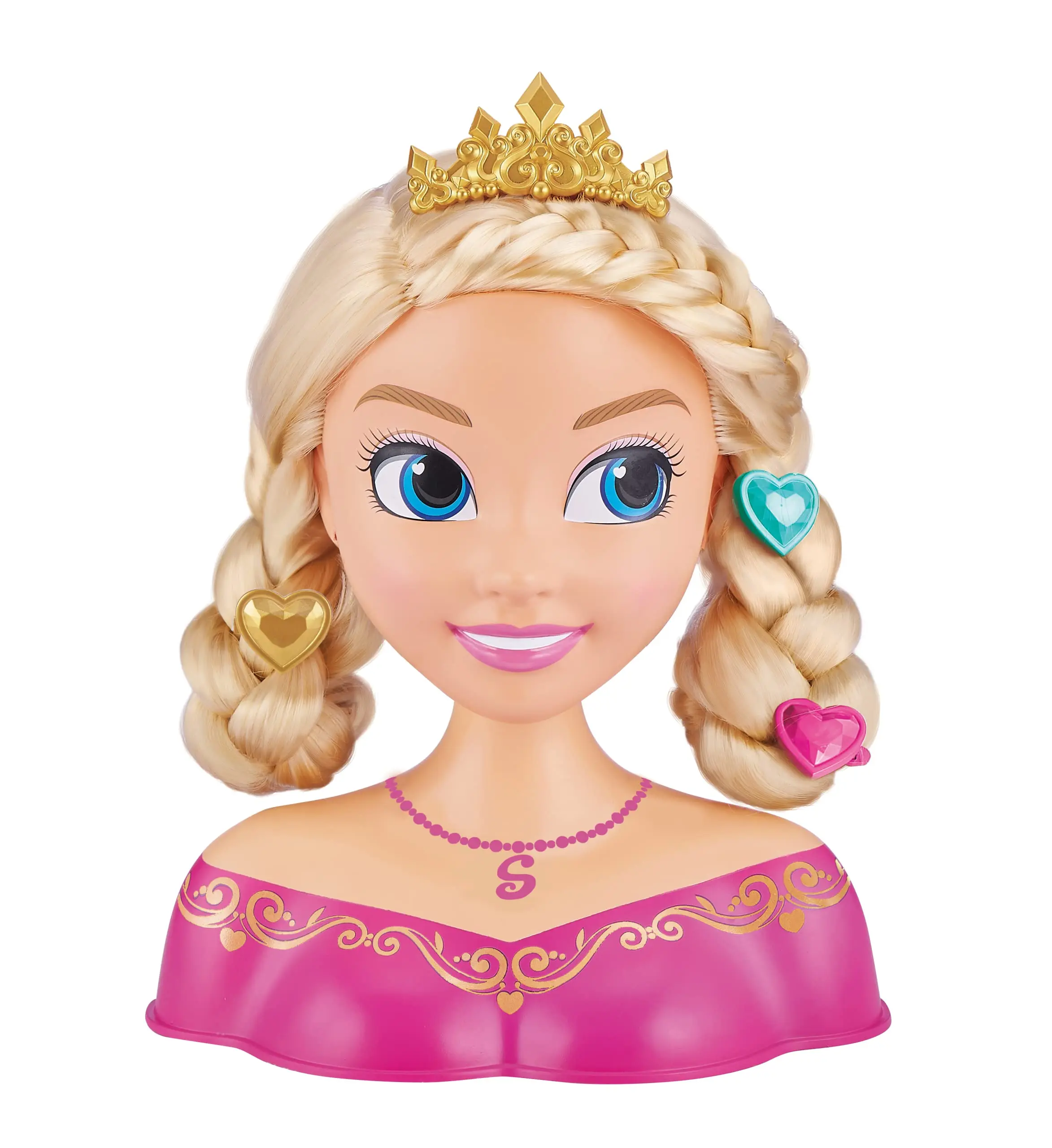 ZURU Sparkle Girlz Princess Hair Styling Head with 14 Accessories Doll Girl Dress Up Games Girls Play House Toys Birthday Gifts