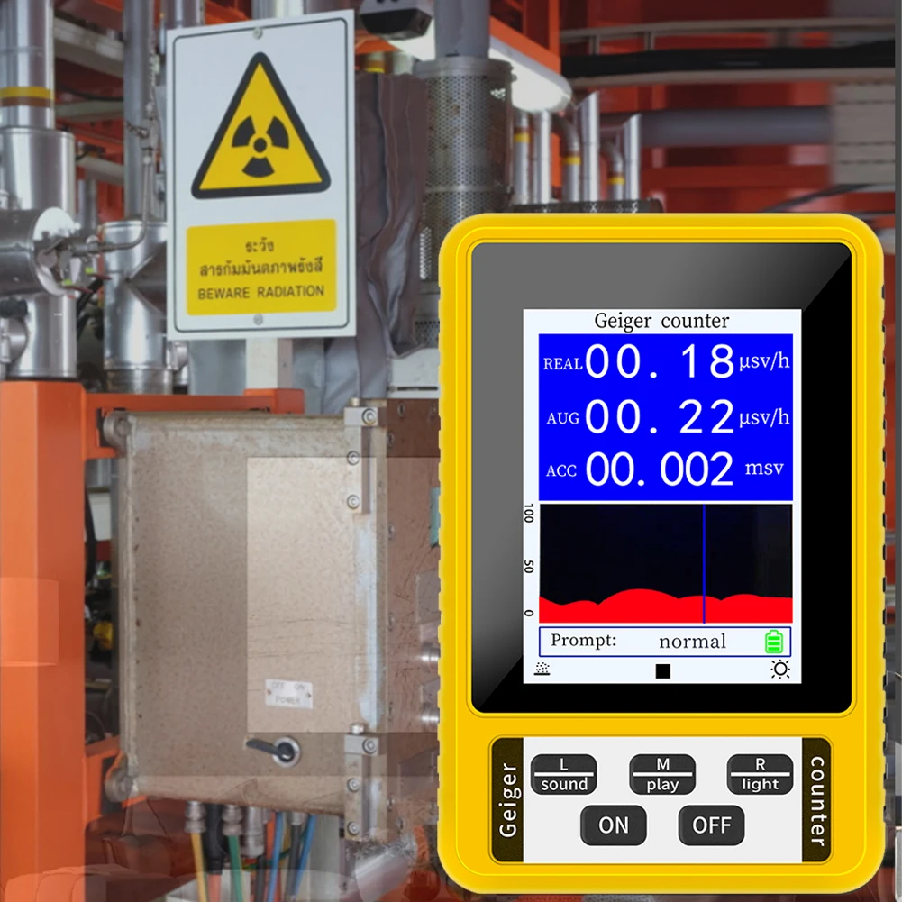 BR-9C XR-3 Nucleaire Radiation Detector 2-In-1 Emf Tester Geigerteller Kleur Scherm Persoonlijke Dosimeter Marmer detectoren