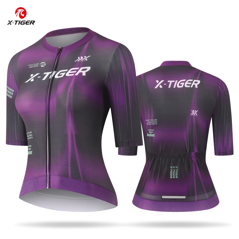 

Велосипедная одежда X-Tiger, женская велосипедная майка, летняя гоночная майка с короткими рукавами для MTB, велосипедная майка, женская одежда, солнцезащитное средство