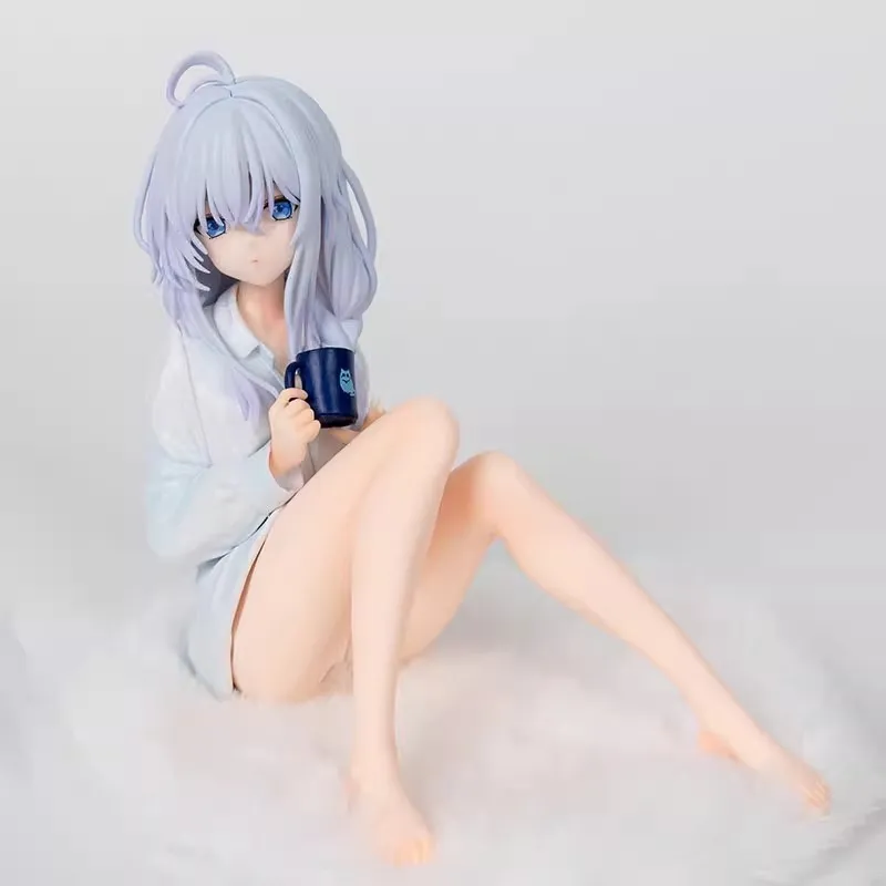 

Genuine Elaina The Journey Of Elaina Anime Peripheral Action Figure Sitting Pajamas Melancholy Beauty Girl Model Ornamental Gift