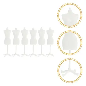 Dudukan Pajangan Manekin Gaun Dudukan Model Bentuk Pakaian Penyangga Mini Dudukan Jahit Rak Gaun Gantungan Rak Braket Jersey 6 bentuk pakaian penjualan terbaik - №