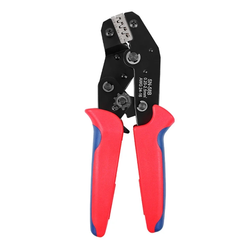 SN-58B TE JST Molex Terminal Wire Crimping Pliers 0.25-1.5MM2  Non-Insulated Open Barrel Crimper Tool