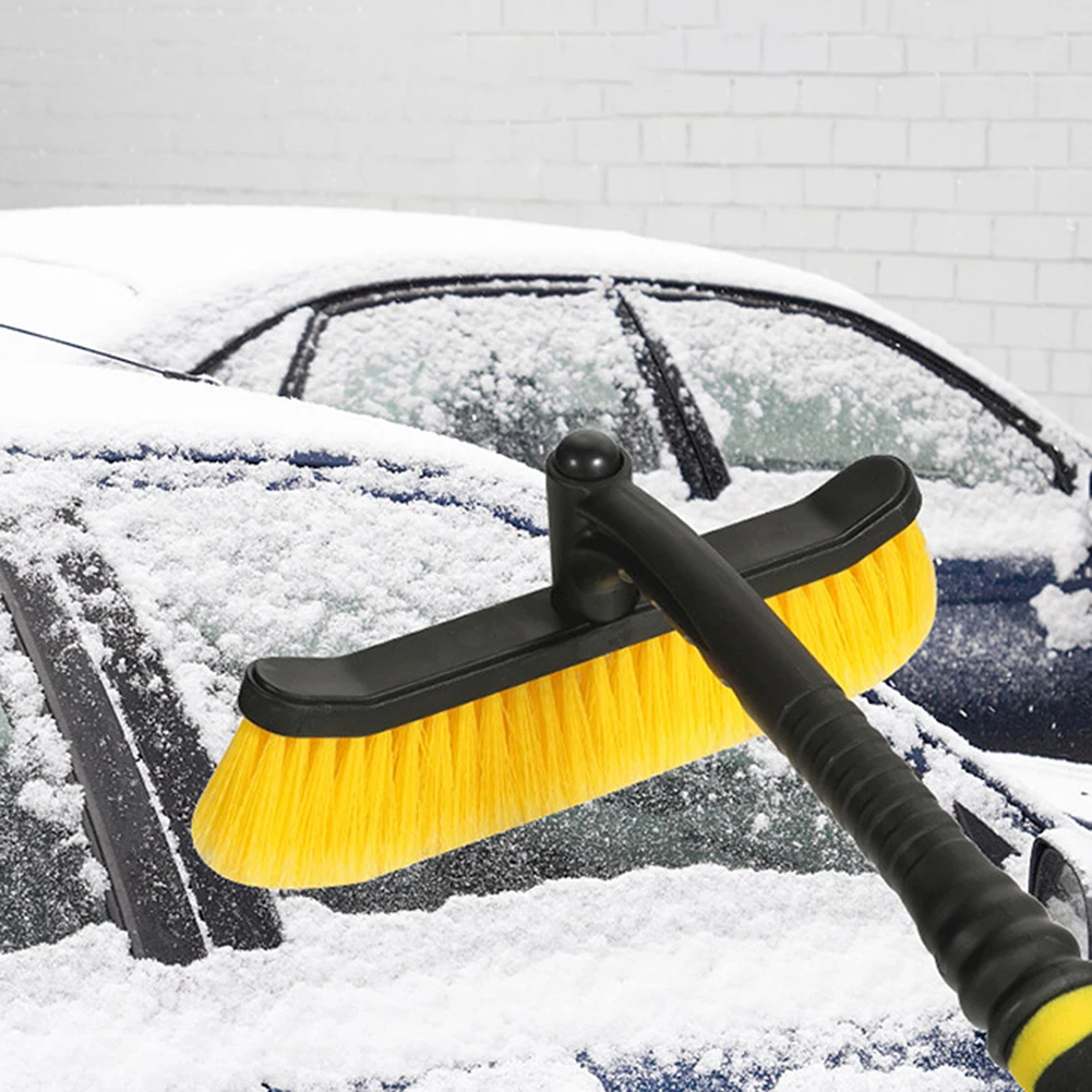 2 In 1 Vehicle Mounted Snow Shovel Portable Snow Cleaning Scraping Tool For Road Traveling