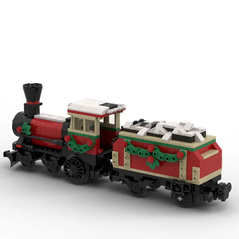 

Spot MOC-479pcs train DIY small particle assembly building block puzzle toy model gift set ornaments