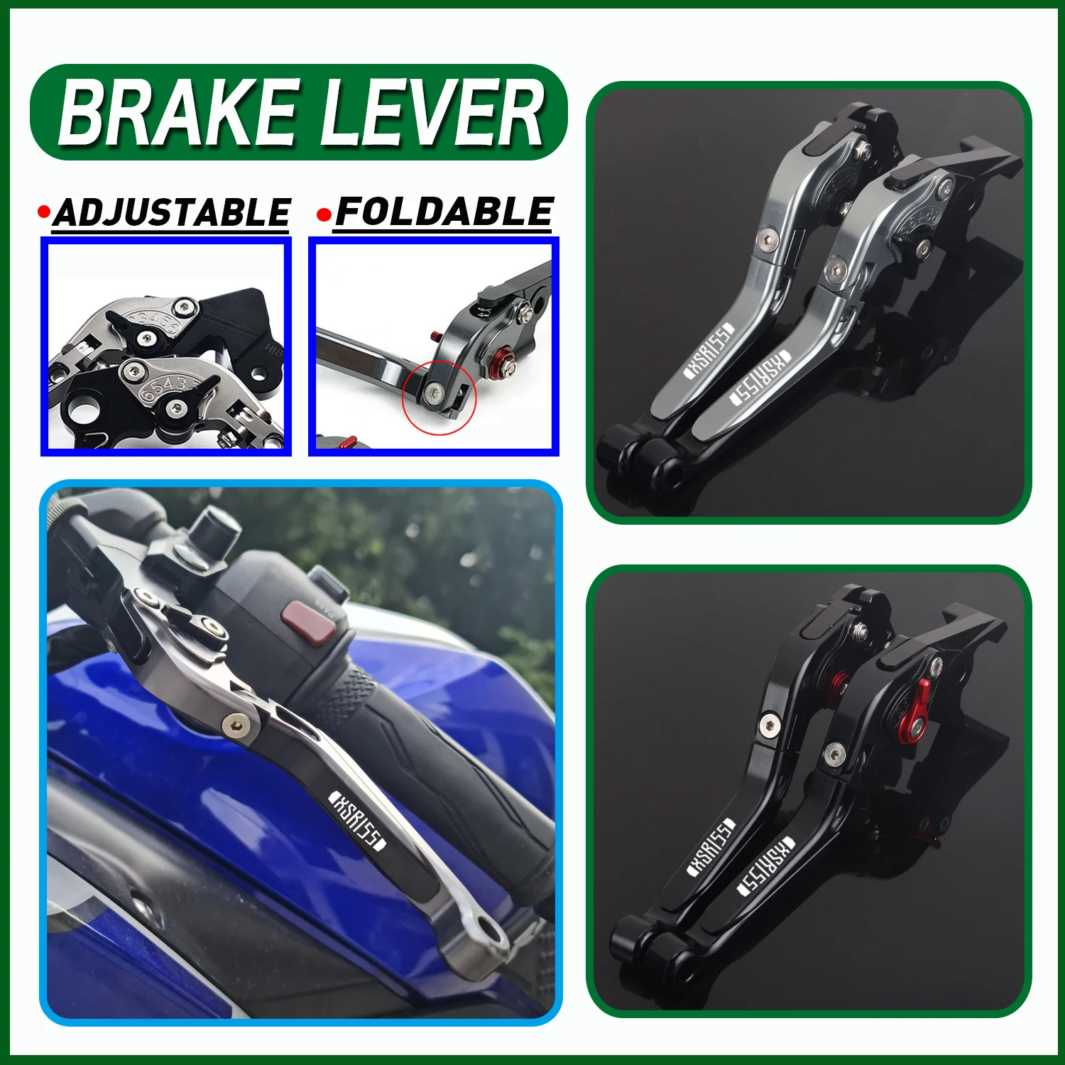 �y�Z�[�����z�����\�Ȑ܂肽���ݎ��u���[�L����уN���b�`���o�[�Z�b�g,�n���h���t��,CNC�A�N�Z�T���[,Yamaha xsr 155,xsr155,2019-2024,xs155r