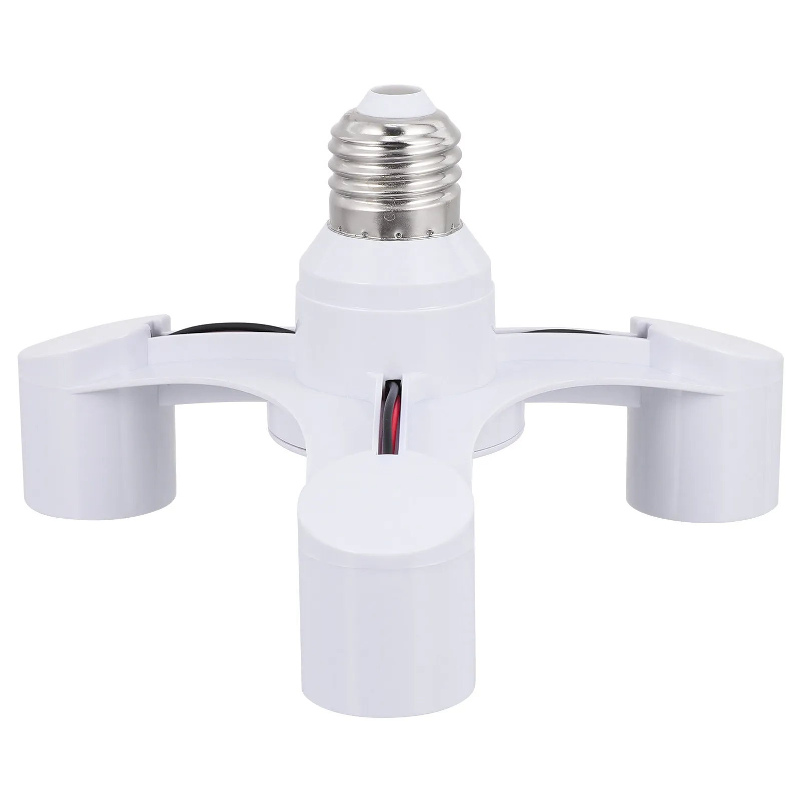 Light Bulb Socket Converter Three-head Splitter E27 LED Adapter Lock Replacement to