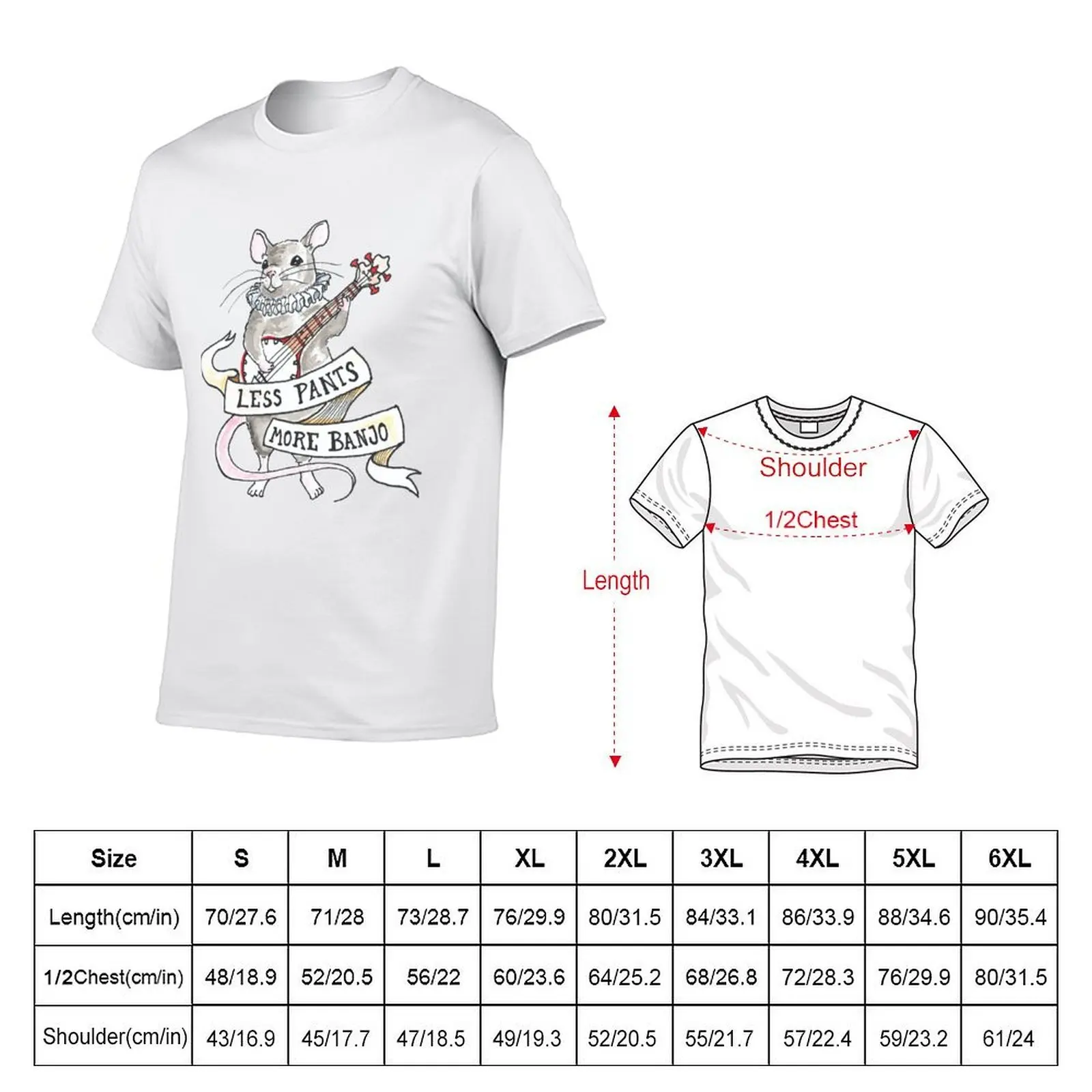 Banjo Rat T-Shirt t shirts designer t shirts for man graphic tees T-Shirt