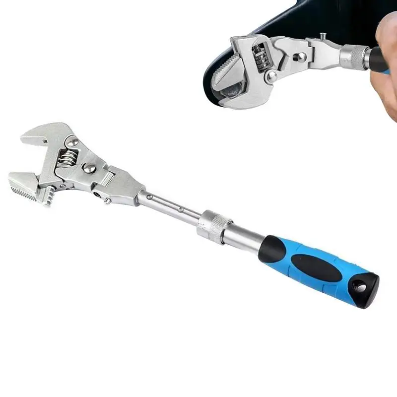 Shaking Head Ratchet Wrench 5-in-1 Torque Adjustable Spanner Ratchet Wrench Adjustable Foldable Wrench 180 Degree Adjustable