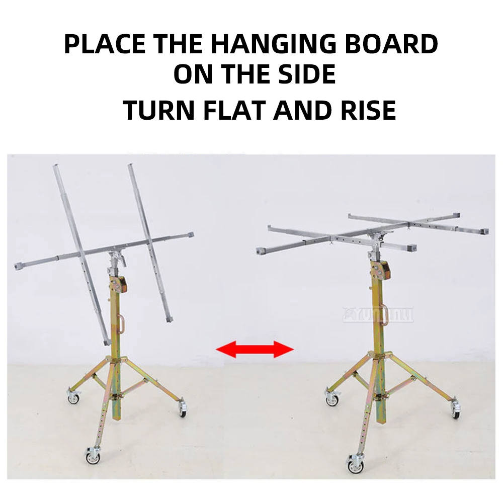 3m Small Suspended Ceiling Gypsum Board Hand-Operated Lift, Air Conditioning Cabinet Bracket Lift bearing 160kg