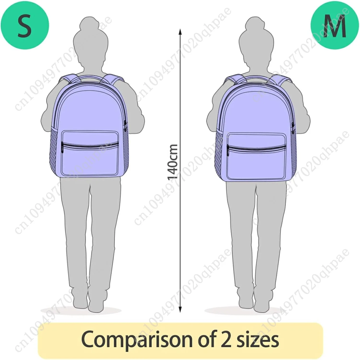 Orange Black Butterfly Bow Pattern Backpacks for Girls Boys Elementary School Bag Kids Bookbag Personalized Travel Daypack 3rd 4