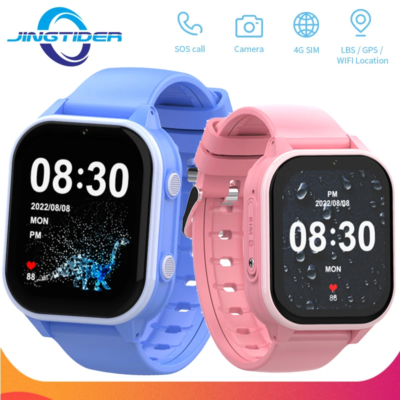 DF89 4G Smart Watch Kids GPS WIFI LBS Location SOS Call Video Children's Watch HD Camera Waterproof 1.85