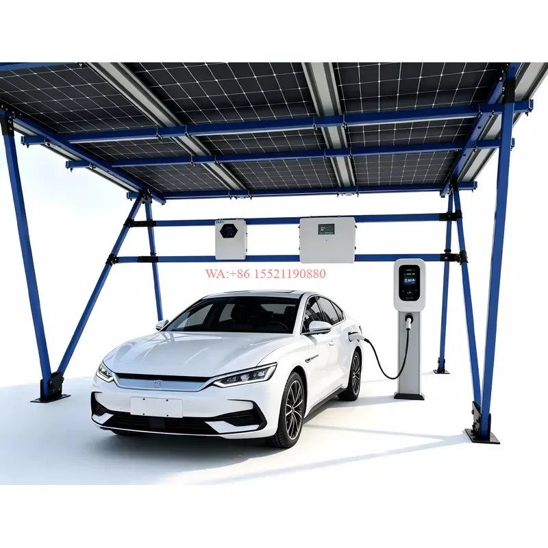 wmwmnu for Solar Carport Hot Selling Photovoltaic Energy Storage Inverter and EV Charger Custom for Home Commercial Use