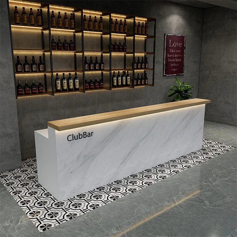 Retro Industrial-style Checkout Counters Hotel Company Front Desk Fashion Checkout Counters Reception Desk Furniture Kassa JT40C