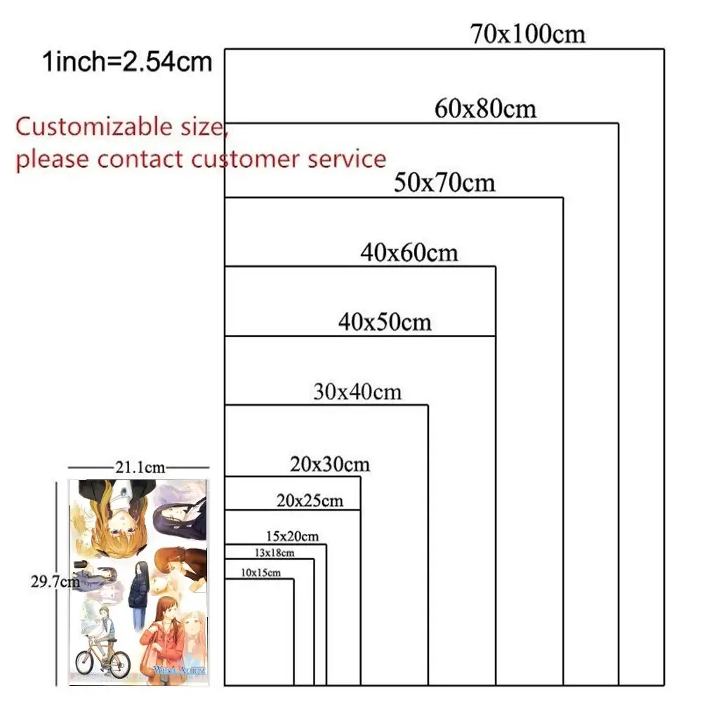 ملصق Setsuna W-WHITE 2 HD ألبوم أنيمي موضوع ساخن المغني/OST/فيلم مقاوم للماء عصا ذاتية يوكي ديكور المنزل #4