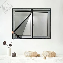 Newly upgraded customizable window mosquito nets, mosquito screens, insect nets, mesh breathable gauze, invisible black gauze