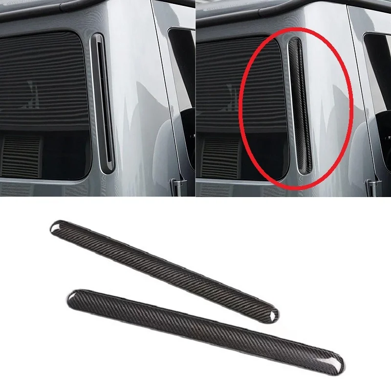 

Carbon Fiber Car Accessories Window "C" Pillar Cover Trim Fit For Mercedes BENZ G class W463A W464 G500 G550 G63 2019-2021