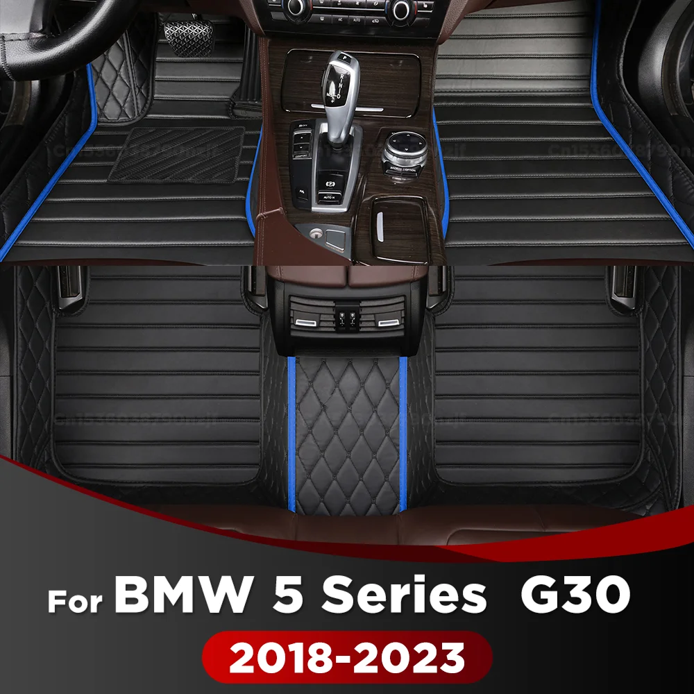 

For BMW 5 Series G30 2018-2023 22 21 20 19 Car Floor Mats Custom Auto Foot Pads Carpet Cover Interior Accessories
