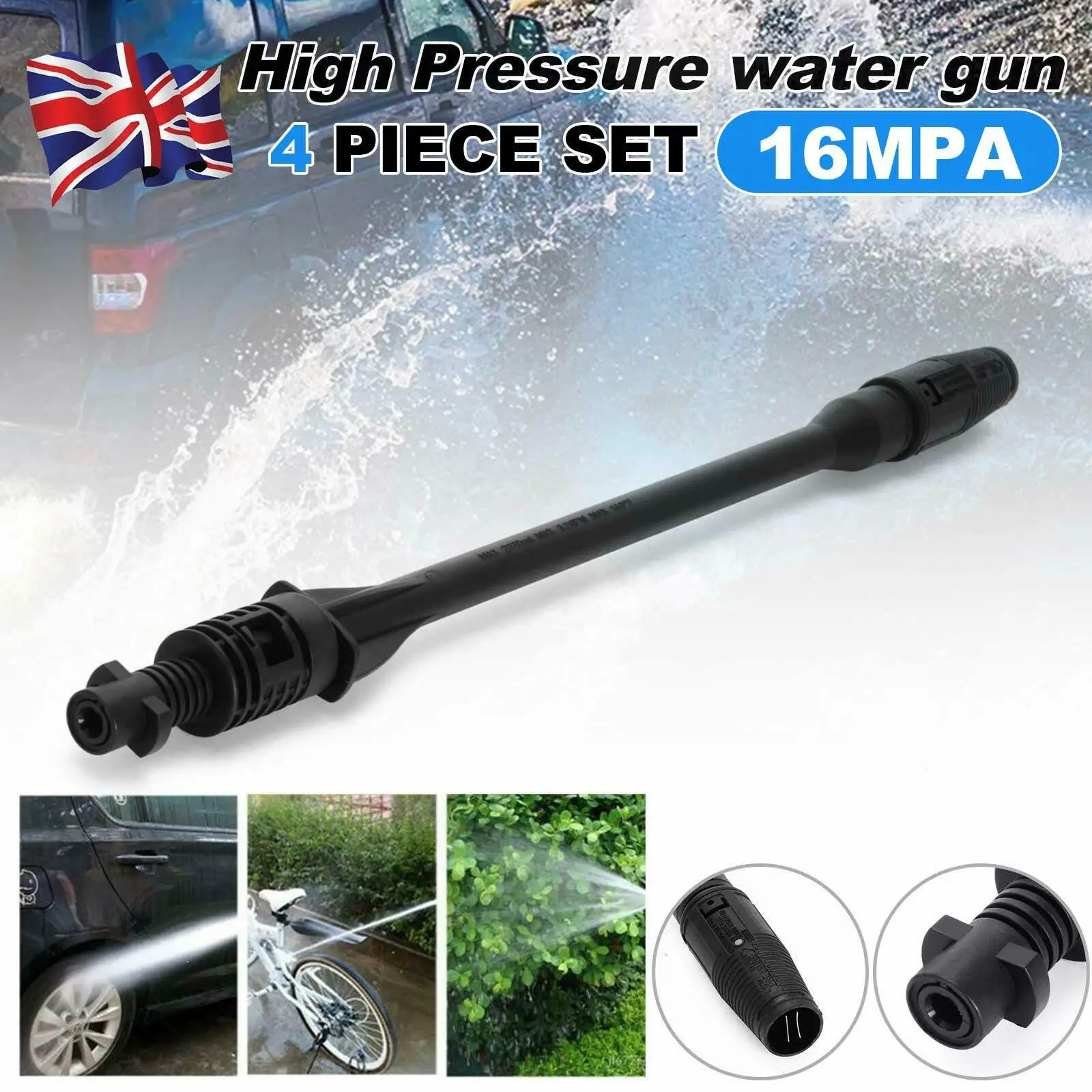 Rotating Turbo Lance Car Washer Water Jet Lance Pressure Washer Car Washing Tools For Karcher Wand Tip Water Spray Lance Nozzle