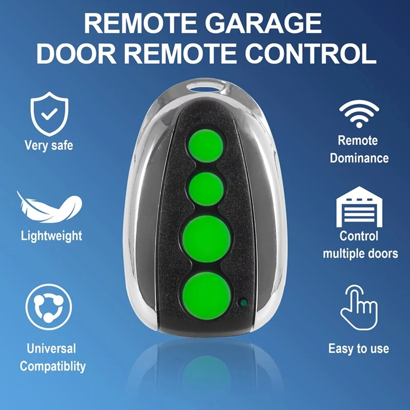 Penuh untuk TOPENS M12 Pembuka Gerbang Remote Control Pemancar 4 Tombol untuk Pembuka Gerbang Geser Ayun Otomatis, 433.92MHZ, 4 Pak