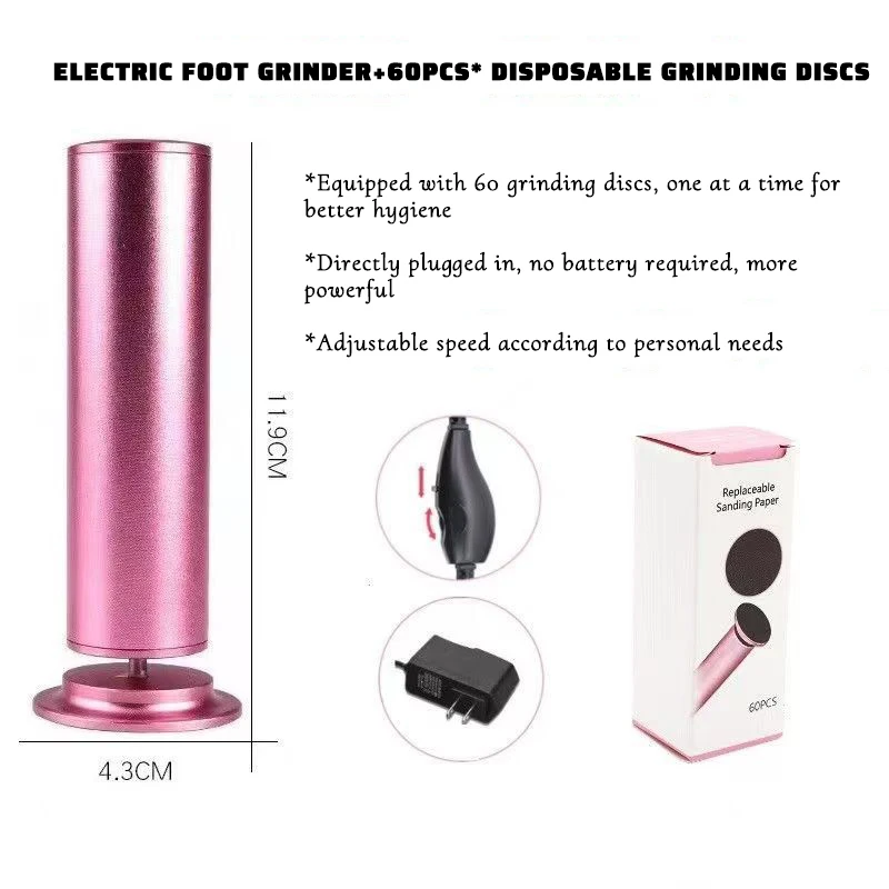 Electric Aluminum Alloy Foot Grinder Machine GH-99 Rubbing Feet Removing Dead Skin Calluses and Scraping Feet Grinding Machine