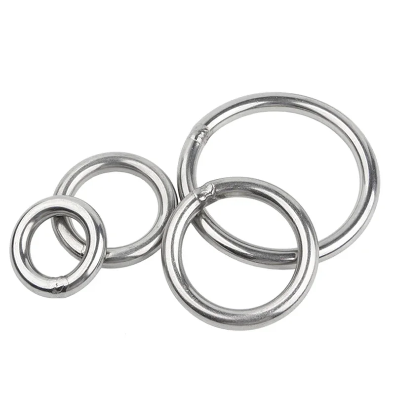 O-ring ze stali nierdzewnej 304 OD 15/20/25/30/40/50/60/79/80/90/100/120/130/140/150mm 3mm-12mm Grubość taśmowania Spawane okrągłe pierścienie — zdjęcie 4