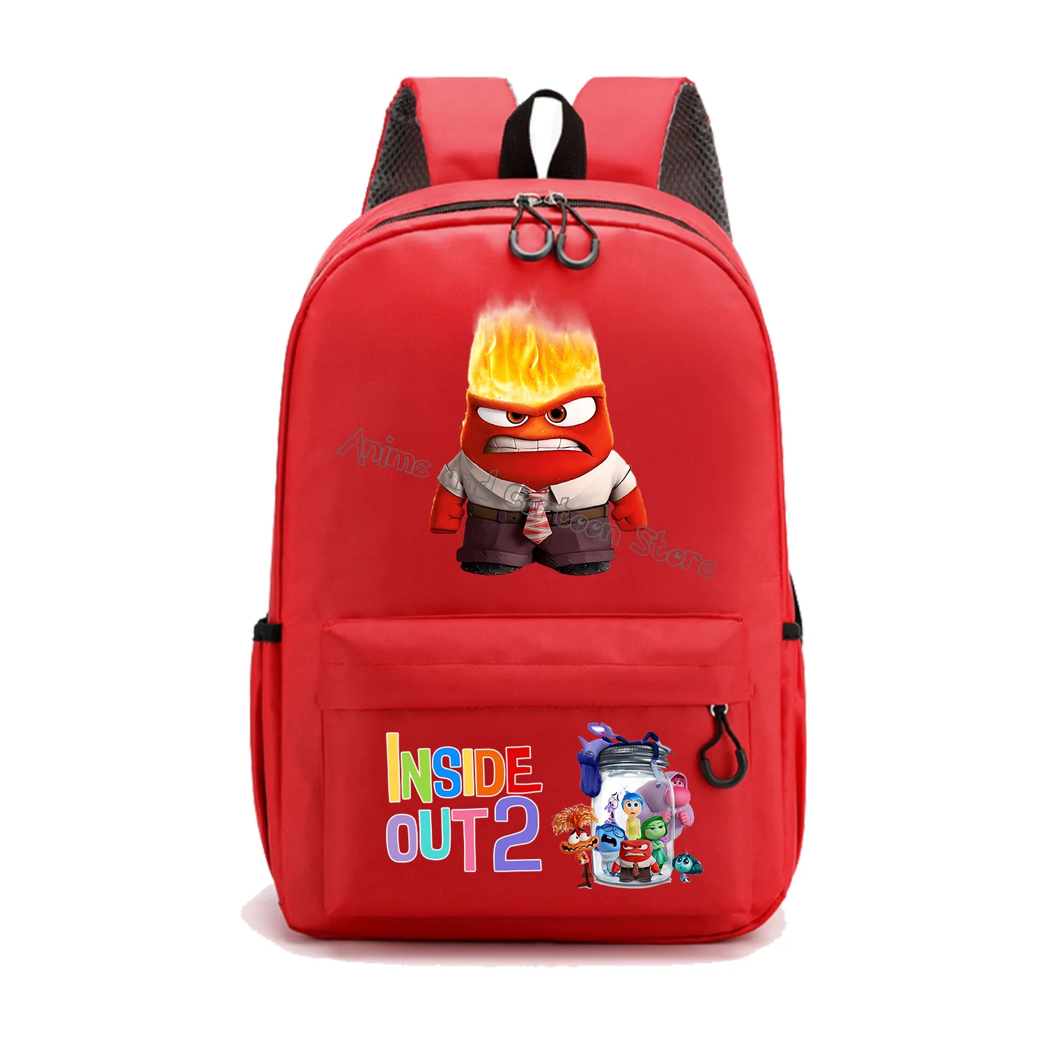 Disney Inside Out 2 Backpack New Schoolbag Cute Cartoon Schoolbag Fashion Children Backpack Student Large-capacity Bag Kids Gift