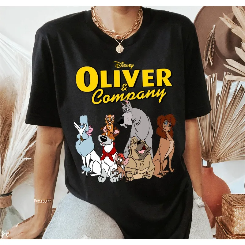 قميص مجموعة قميص Disney Oliver and Company، قميص عطلة ديزني، قميص ديزني المتطابق للعائلة، ملابس رحلة ديزني لاند