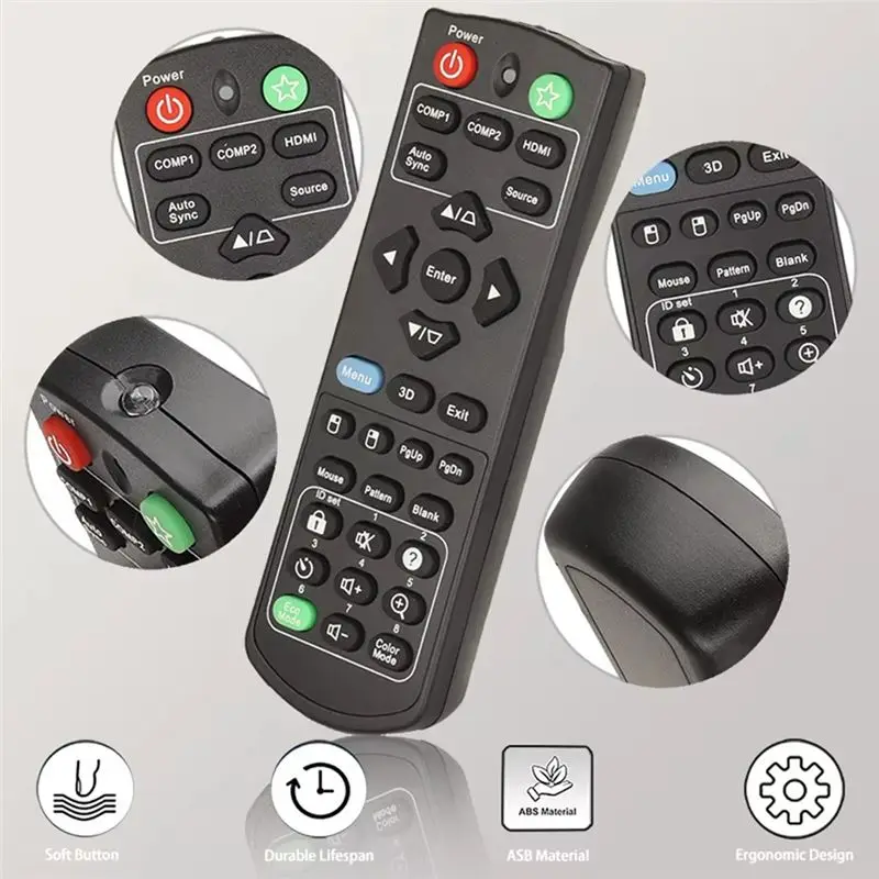 A33T RCP01051 Replacement Remote Control for Viewsonic Projector PJD5250 PJD5151 PJD5153 PJD5150 PJD5155 PJD5253 PJD5255